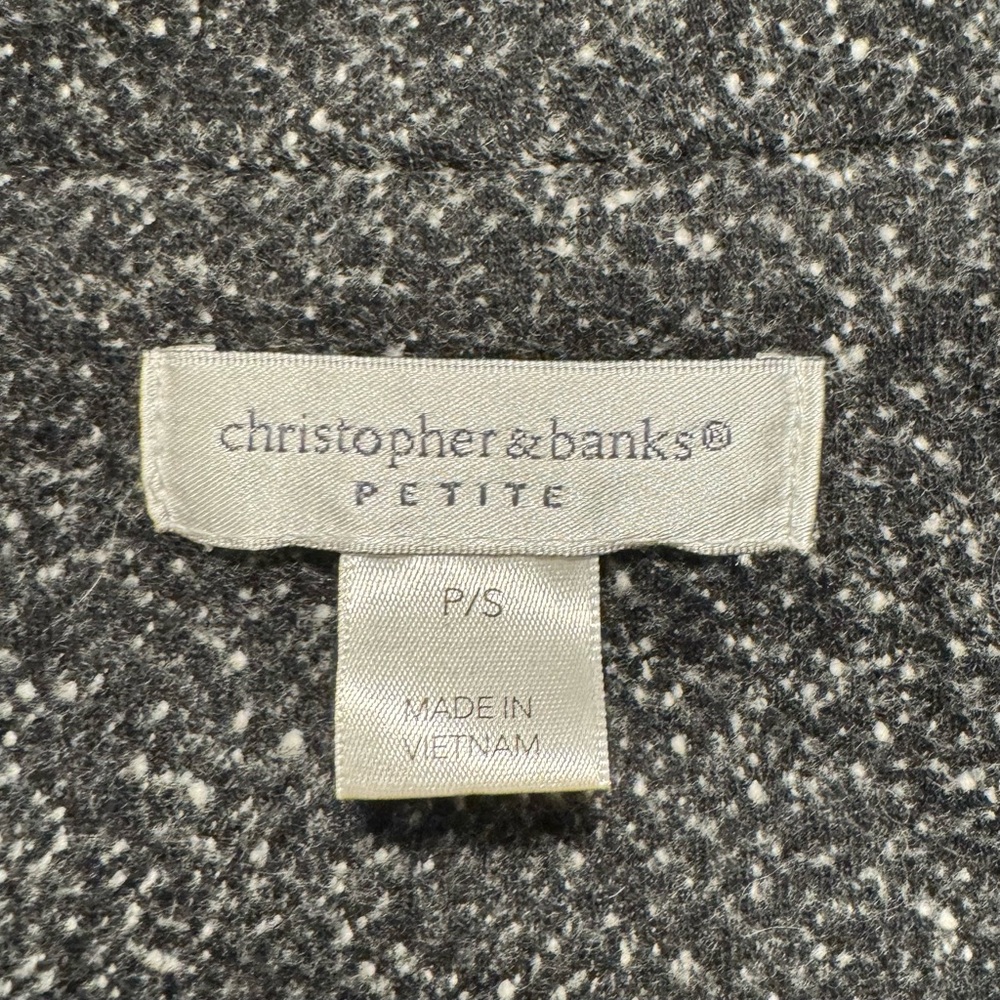 Christopher & Banks—SP, Gray Moto Jacket w/ Side Stretch—Closet Staple! - Picture 5 of 7